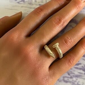 Gold Filled Ring with Crystals